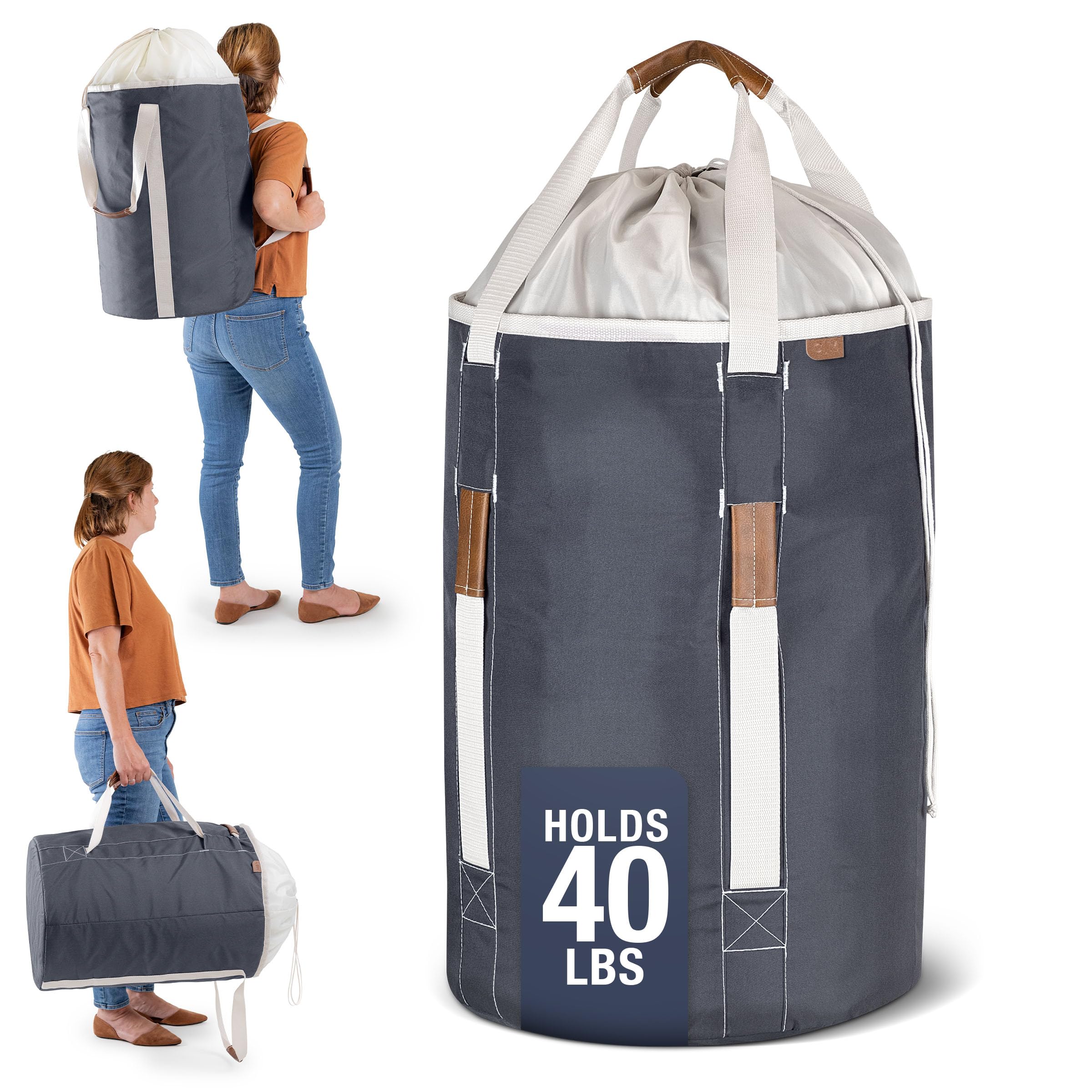 Amazon.com: CleverMade Laundry Duffel Backpack Bag, 62L Large